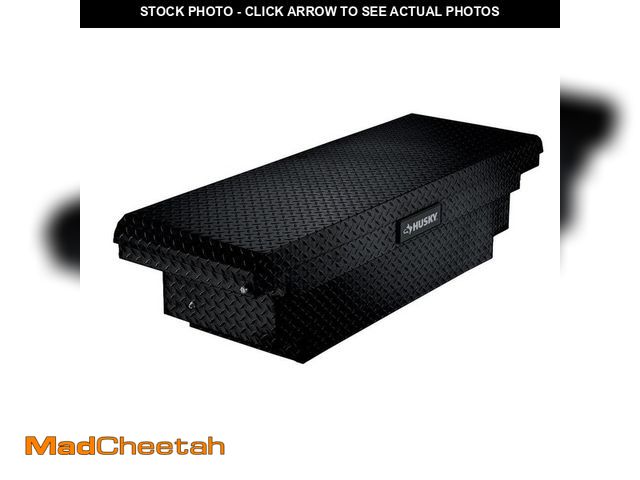 Lot 74-13019654 - Husky 61.86 in. Matte Black Aluminum Low Profile Mid-Size Crossbed Truck Tool Box - UNUSED