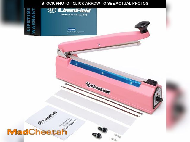 Lot 74-13716882 - LinsnField Sealer Pro, Patented 8-inch Impulse Heat Sealer, 2-mm Sealing Width Super Heavy Duty Bag ...