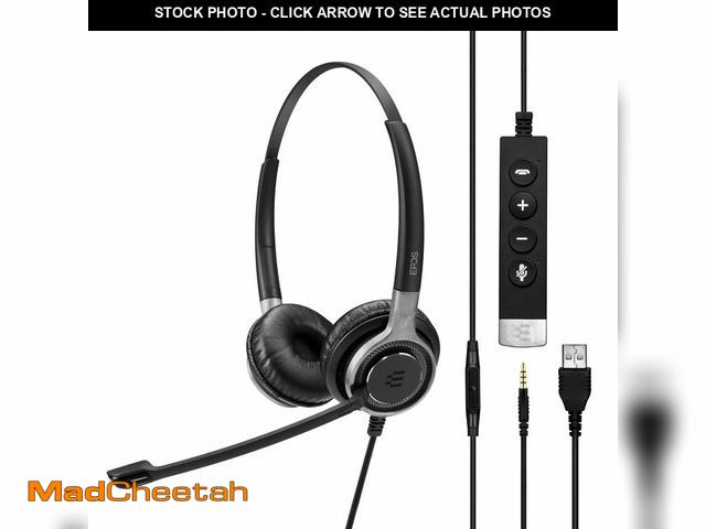 Lot 74-12846353 - Sennheiser Century SC 660 Premium Dual-Sided Wired Headset (504557) - USED