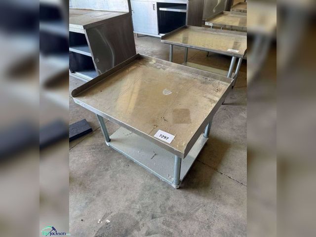 Lot 76-7297 - STAINLESS STEEL TABLE