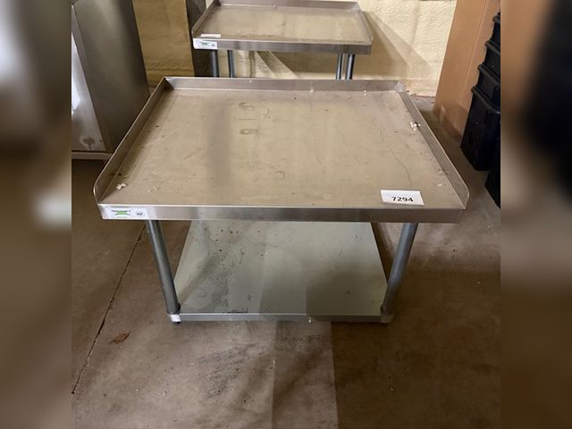 Lot 76-7294 - STAINLESS STEEL TABLE