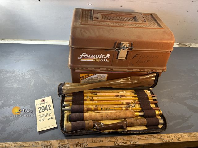 Lot 83-2942 - Collapsable Fishing Pole, Tackle Box, and Contents