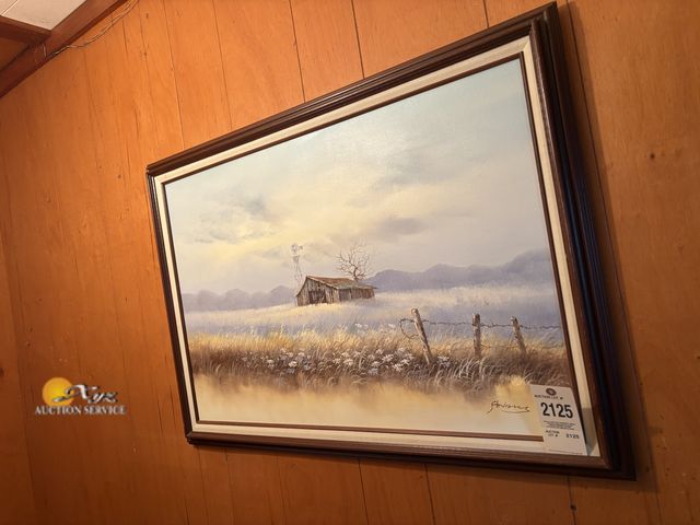Lot 83-2125 - Painting of a Rural Landscape and a Barn