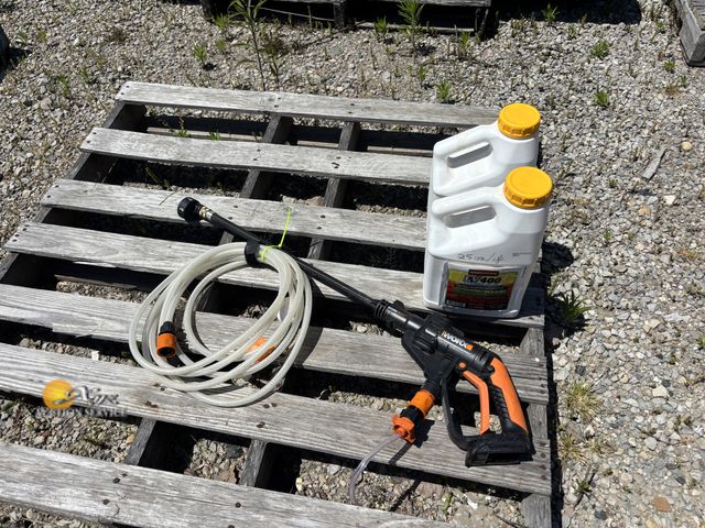 Lot 83-4008 - Worx Power Washer Wand and Two OPEN 2,4-D Weed Killer