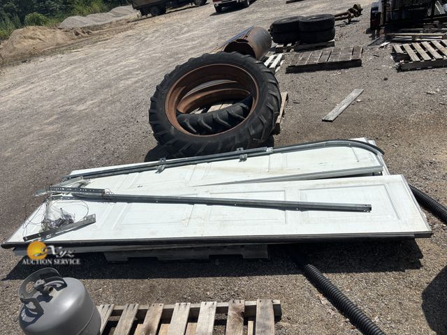 Lot 83-1052 - Four 9ft Garage Door Panels with Hardware