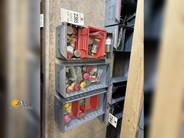 Lot 83-2365 - Three Storage Bins with Miscellaneous Nails