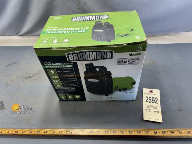 Lot 83-2592 - Drummond 1/2 HP Non-Submersible Transfer Pump