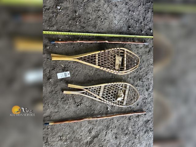 Lot 83-0088 - Snowshoes and Walking Sticks