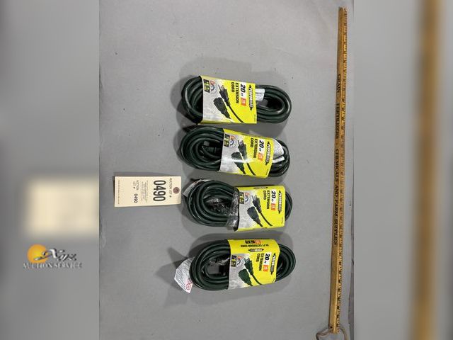 Lot 83-0490 - Three 20ft Extension Cords
