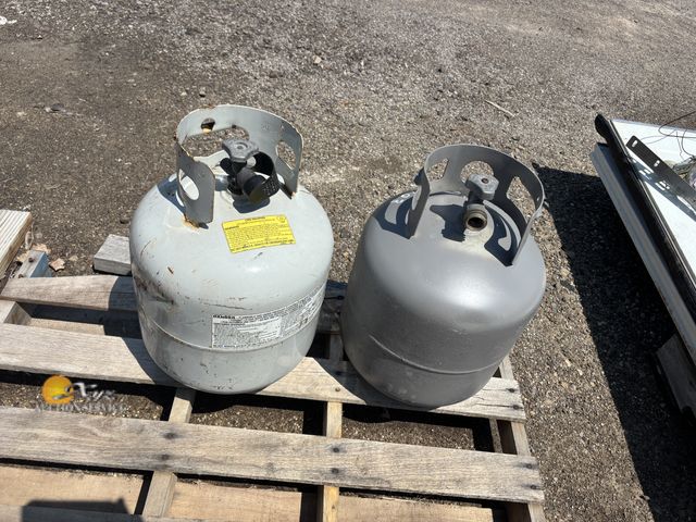 Lot 83-4003 - Two 20lb Propane Tanks