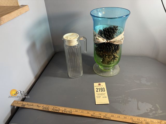 Lot 83-2193 - Tall Vase and Carafe