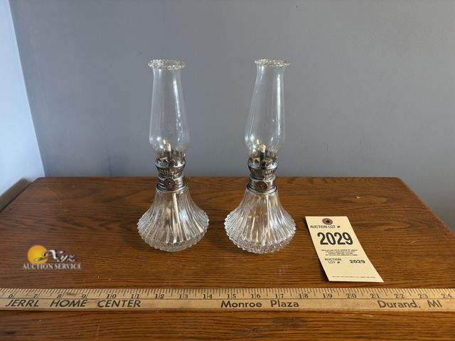 Lot 83-2029 - Pair of Vintage Oil Lamps