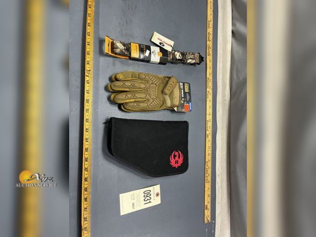 Lot 83-931 - Shoulder Sling, Gloves, and Pistol Soft Case