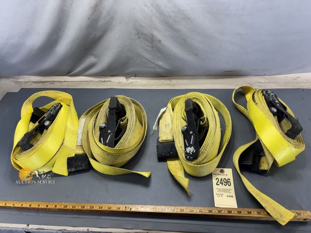 Lot 83-2496 - Four 2" Ratchet Straps