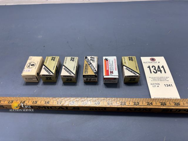 Lot 83-1341 - Six Boxe of 22 Long Rifle Ammo