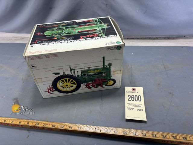 Lot 83-2600 - Precision Classics 2 John Deere The Model A Tractor with 290 Series Cultivator Toy Tractor