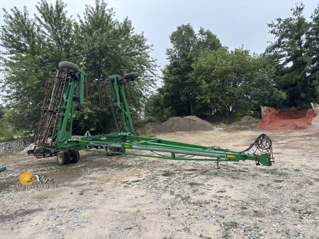 Lot 83-1001 - Unverferth 45ft Rolling Harrow Double Basket