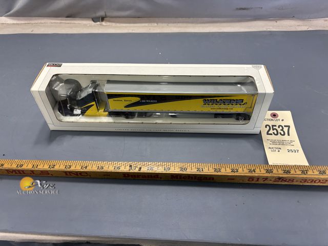 Lot 83-2537 - Wilkens Walking Floor Trailer Diecast Kenworth T-600 Tractor-Trailer