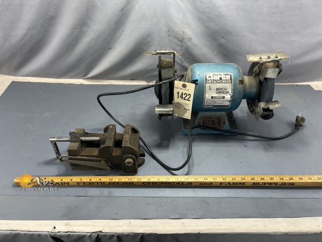 Lot 83-1422 - Bench Grinder and Vise