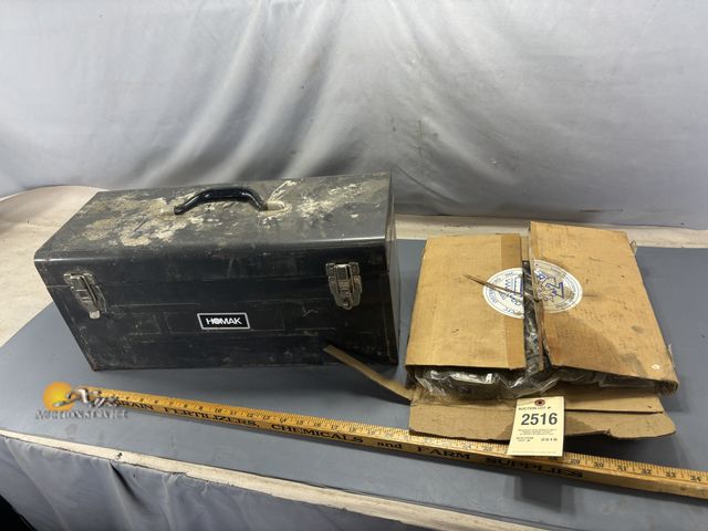 Lot 83-2516 - Toolbox with Contents and Agco Gathering Chain