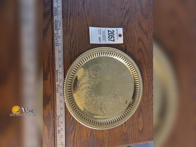 Lot 83-2057 - 24 Karat Gold Plated Serving Tray