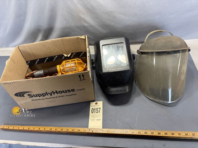 Lot 83-0157 - Welding Helmet, Face Shield, Work Light
