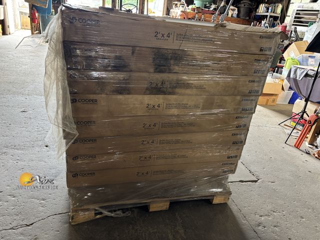 Lot 83-1037 - Pallet of 2'x4' Cooper Surface Mount Kit-Shallow
