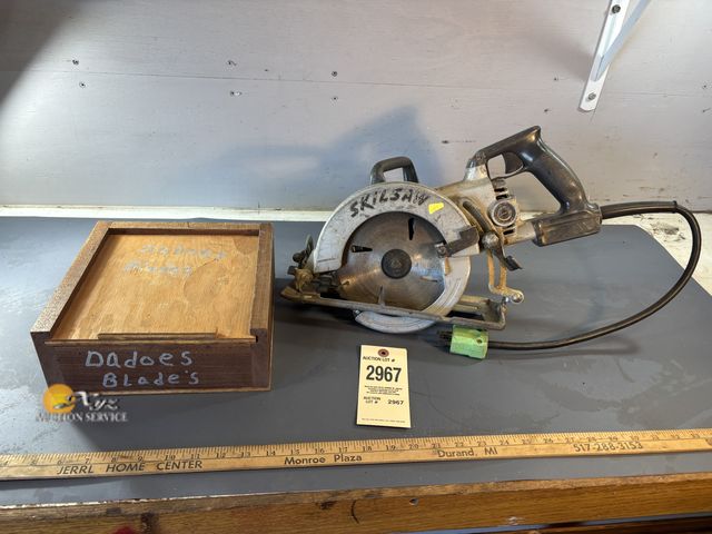 Lot 83-2967 - Single Phase Skil Hand Saw and Blades
