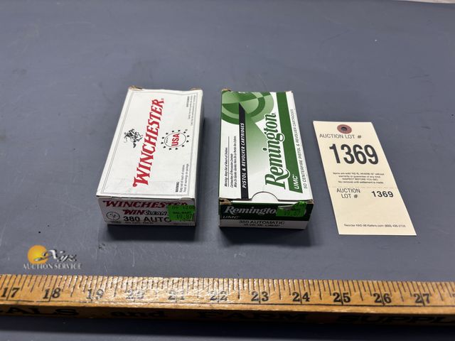 Lot 83-1369 - Two Boxes of 380 Auto- incomplete