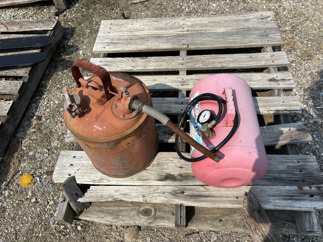Lot 83-2001 - Gas Can and Air Compressor