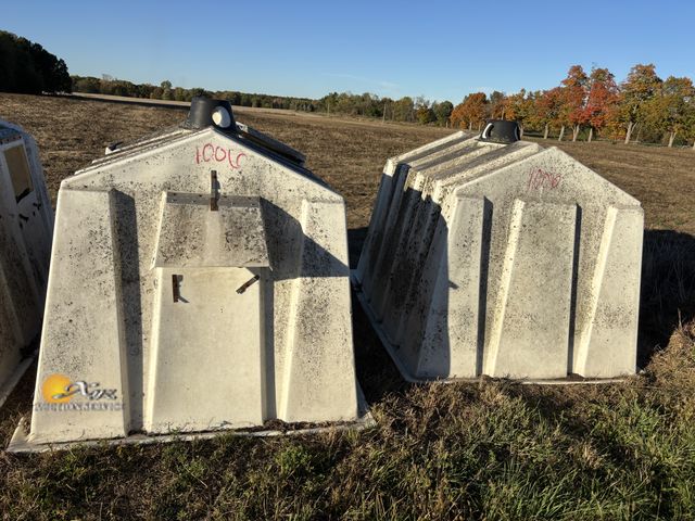 Lot 83-1006 - Two Calf Hutches