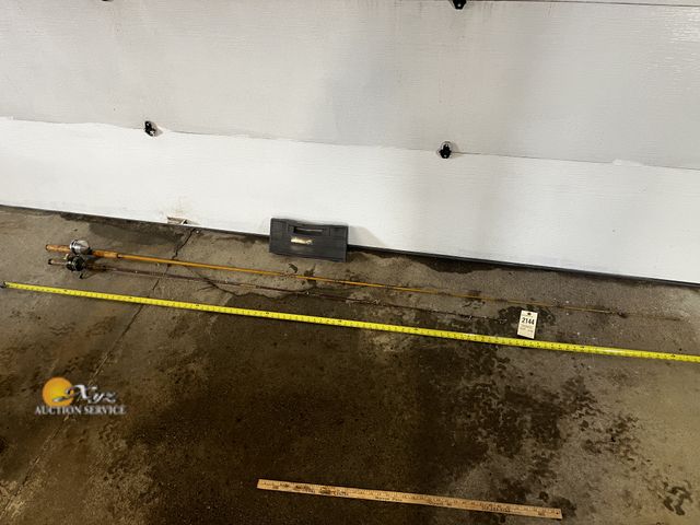 Lot 83-2144 - Two Fishing Poles and Tackle Box