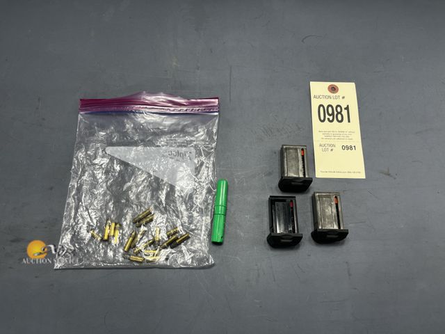 Lot 83-981 - Three .22 Remington 597 6 round Magazines