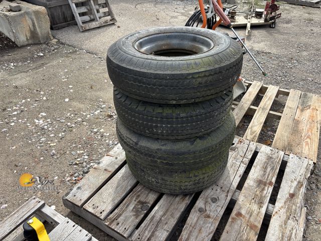 Lot 83-1003 - Four Mobile Home 8-14.5 MH Tires with Rims