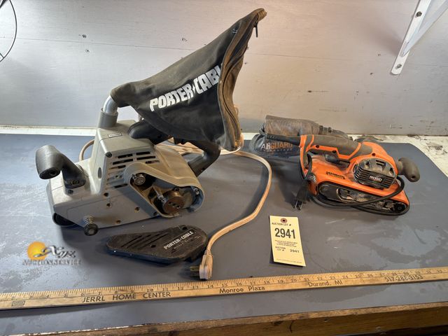 Lot 83-2941 - Porta Cable and Ridgid Belt Sander