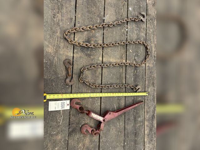 Lot 83-0584 - Chain Binder with Chain and Hooks