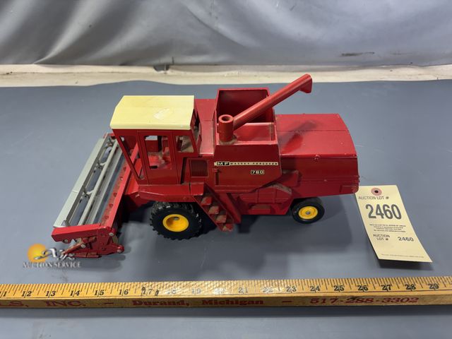 Lot 83-2460 - Vintage Massey Fweguson 760 Combine Farm Toy