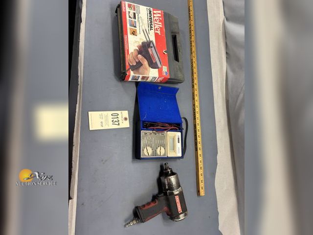 Lot 83-0137 - Weller Multi-Purpose Soldering Gun, Digital Multimeter, Craftsman 1/2" Air Impact