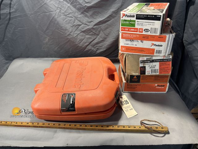 Lot 83-0126 - Paslode 30 Degree Framing Nailer with Nails
