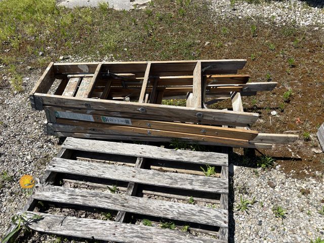 Lot 83-4010 - Three Wooden Ladders