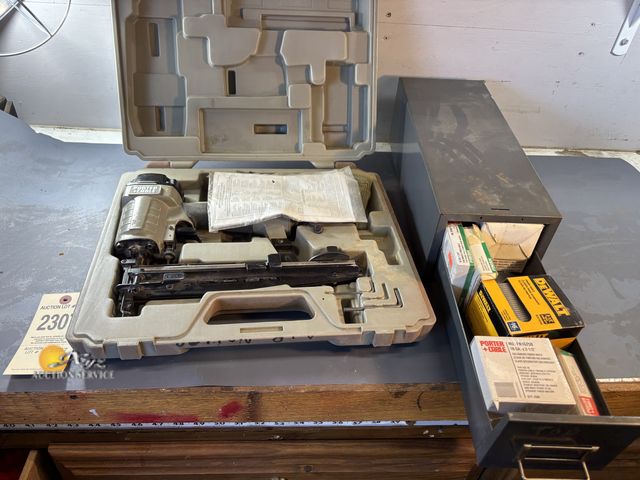 Lot 83-2307 - Porter Cable 16 Gauge Nailer and Nails