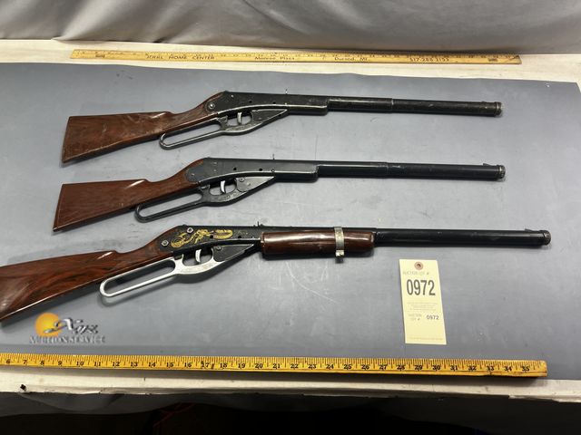 Lot 83-972 - Three Lever Action Daisy BB Guns