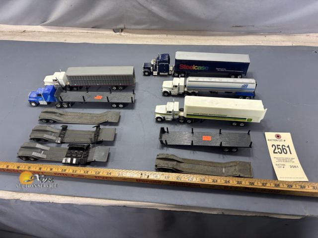 Lot 83-2561 - Lot of Farm Toy Semis and Trailers
