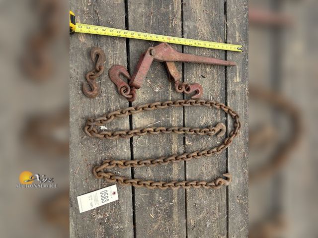 Lot 83-0583 - Chain Binder with Chain and Hooks