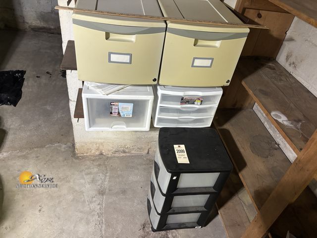 Lot 83-2099 - Lot of Plastic Storage with Drawers