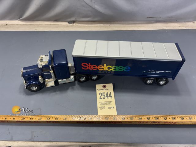 Lot 83-2544 - Vintage Steelcase Truck and Trailer