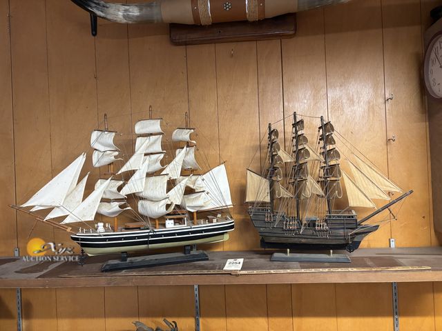 Lot 83-2254 - Vintage Collectible Wooden Model Ships