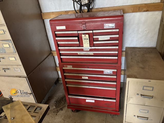 Lot 83-2434 - Two Piece Craftsman Rolling Toolbox with Content
