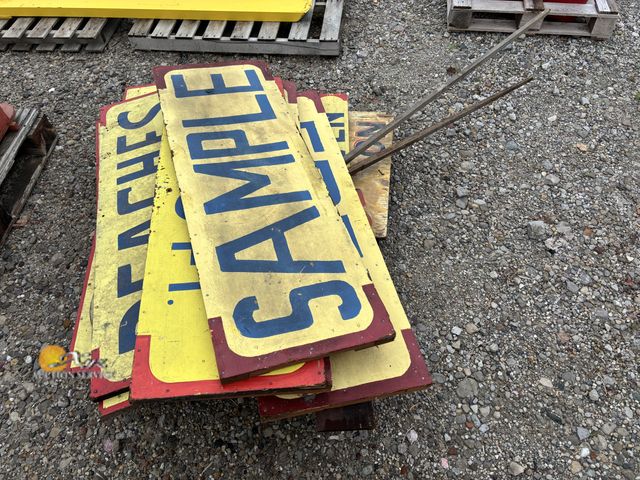 Lot 83-1064 - Lot of Farm Stand Signs