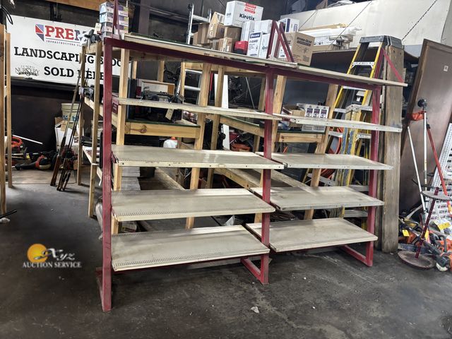 Lot 83-1027 - Two Heavy Duty Metal Shelving